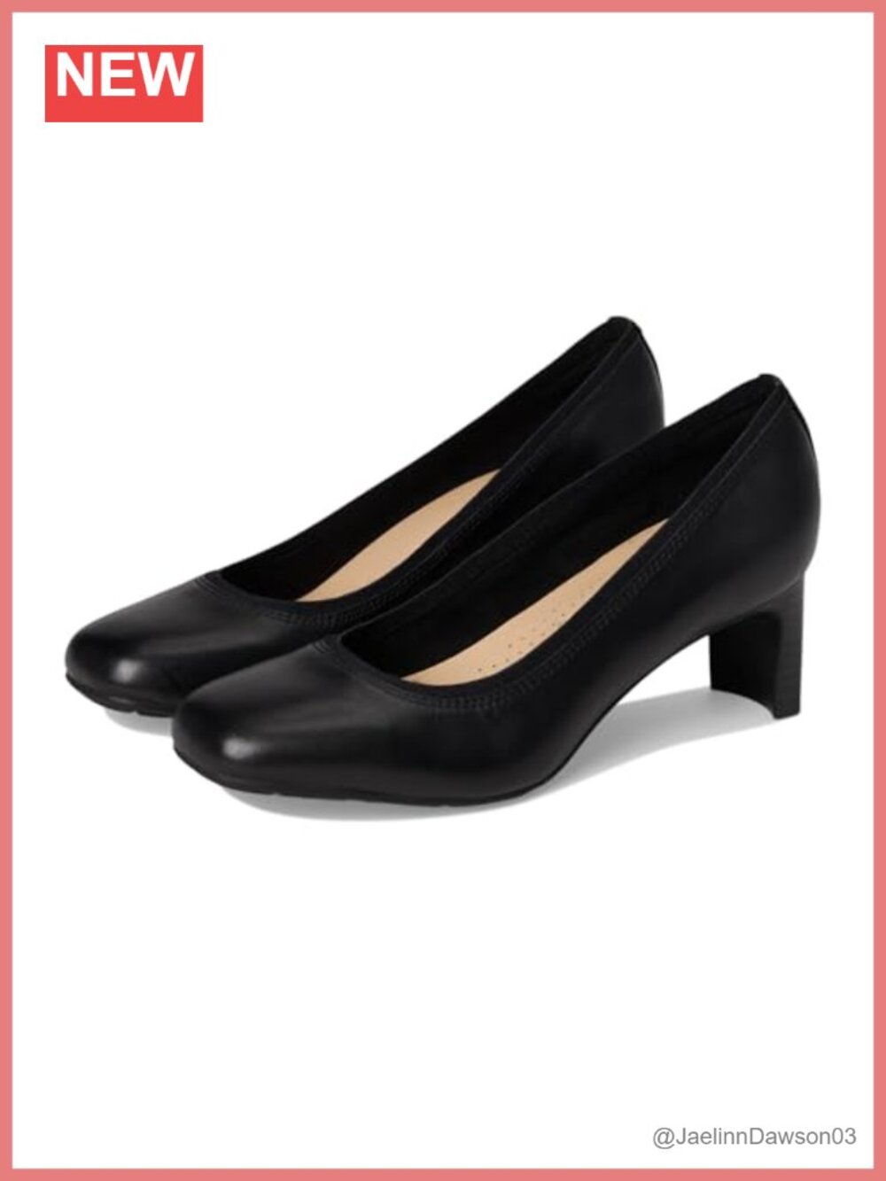 Women's Leather Slip-On Loafers with Kitten Heel - Breathable